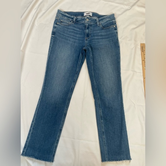 PAIGE Brigitte mid-rise cropped jeans reflection wash size 26A10